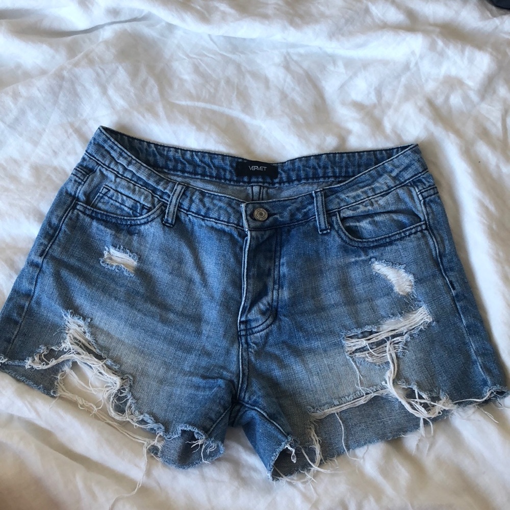 Vervet denim jean cut off shorts